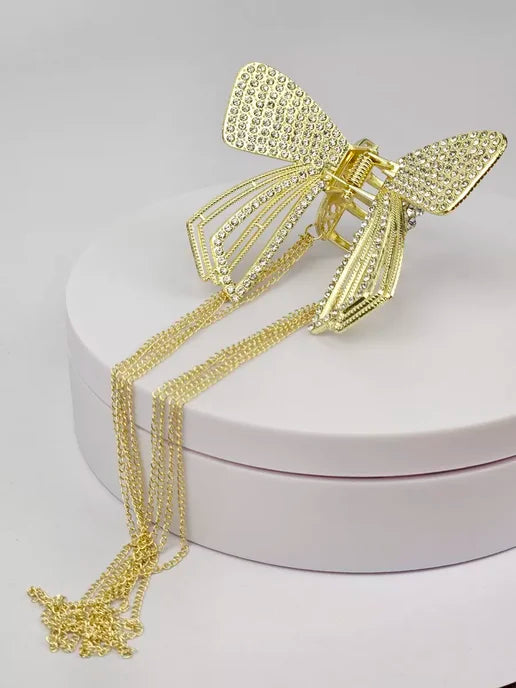 Butterfly Diamante Clips BDC001