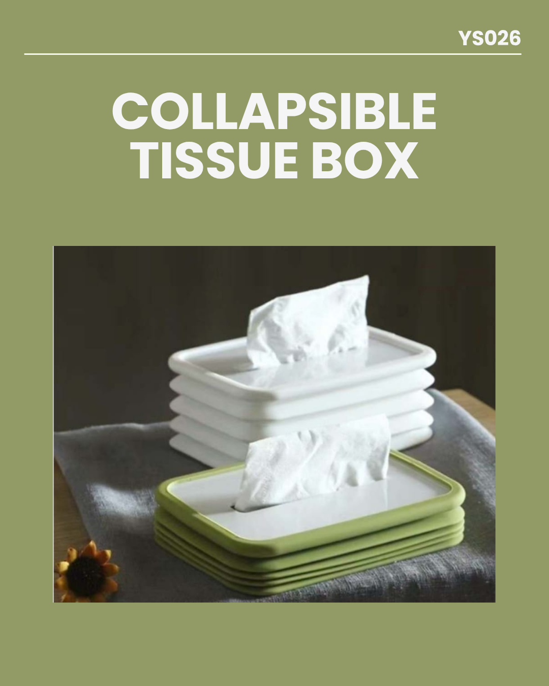 Collapsible Tissue Box YS026