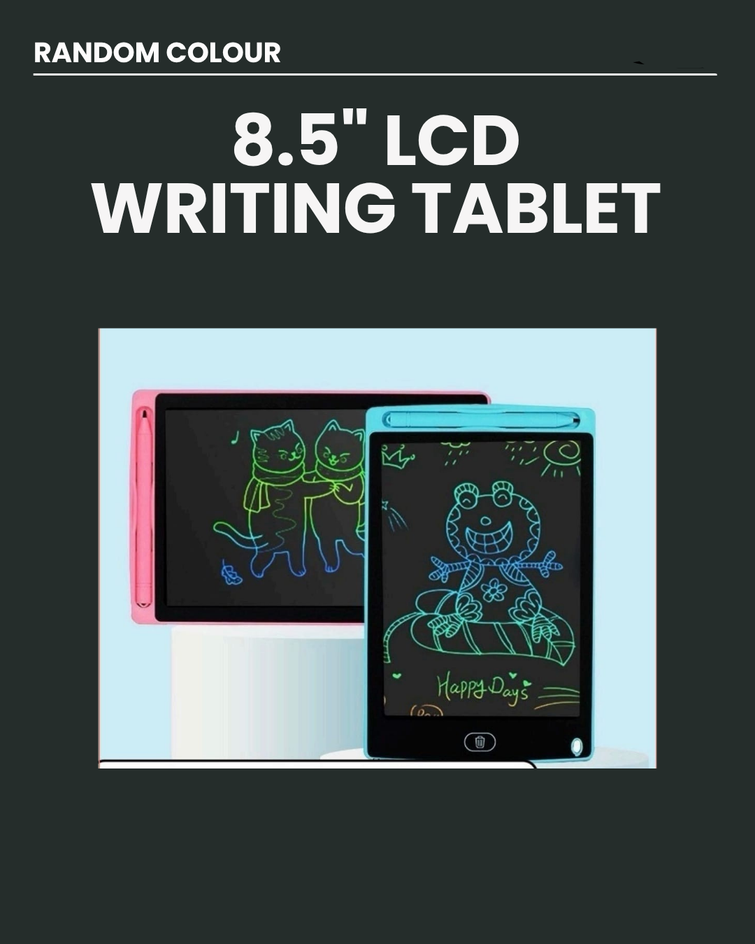 Random LCD 8.5" Writing Tablet BA550
