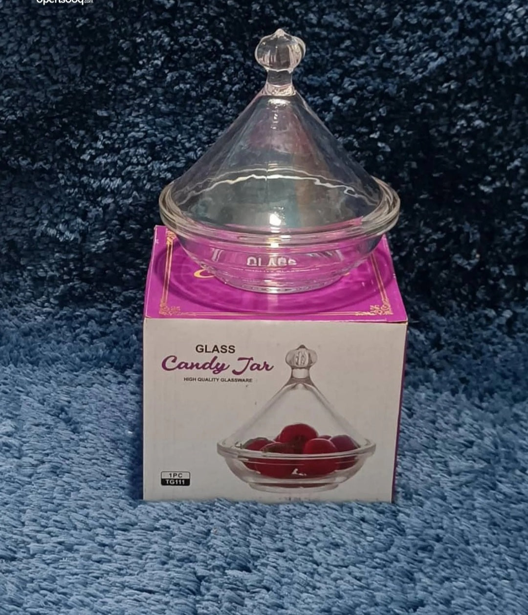 Glass Candy Jar KDA-20 10x9cm
