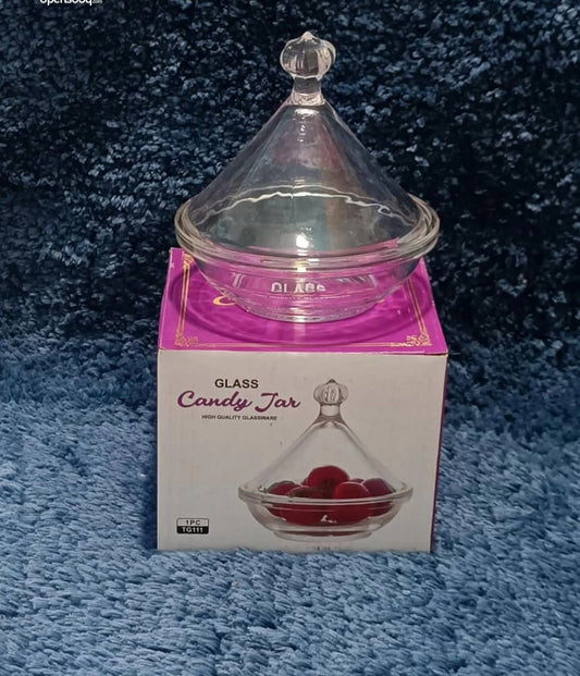 Glass Candy Jar KDA-20 10x9cm