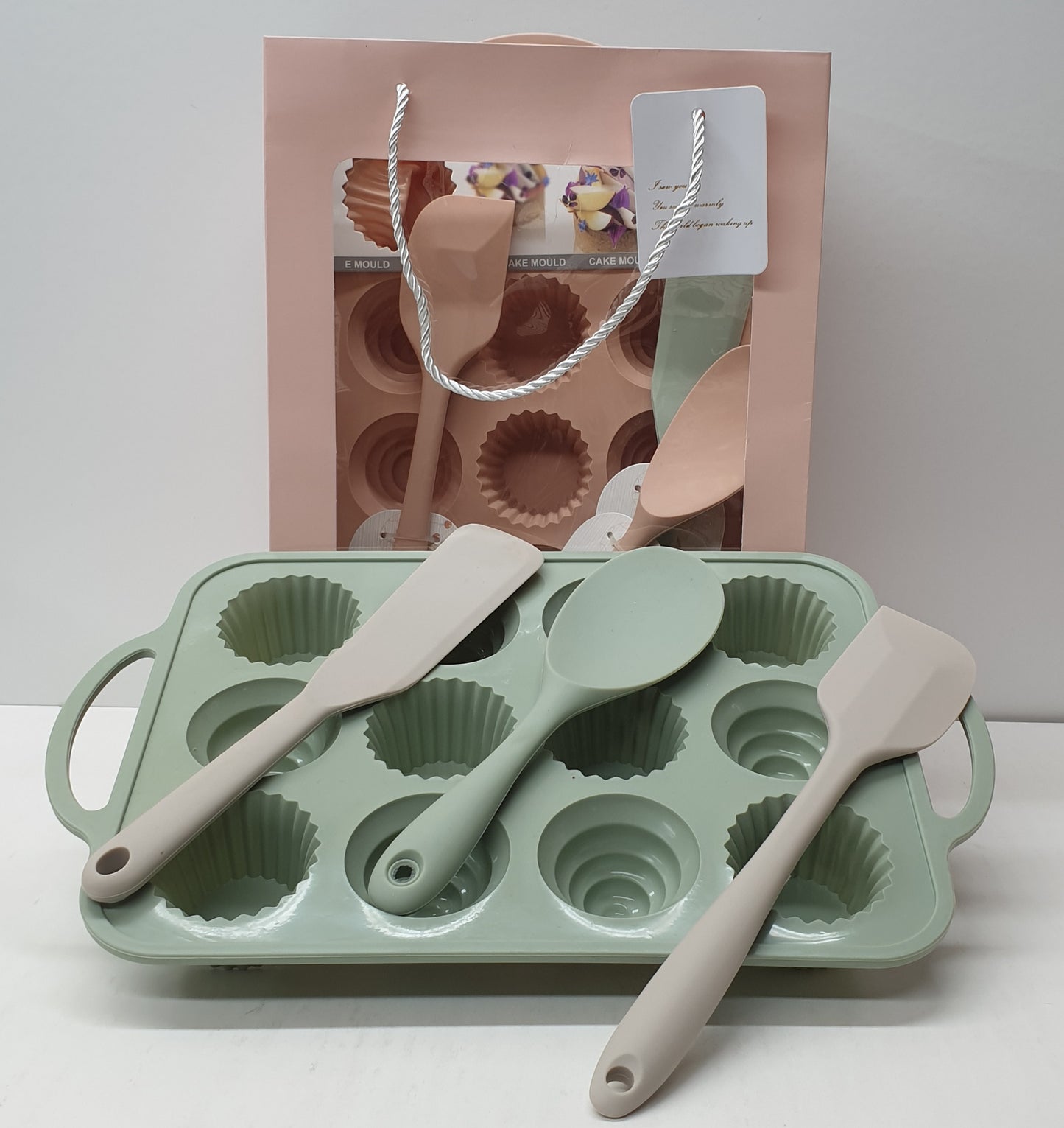 12pc Silicone Cake Baking Mould Gift Set 1863