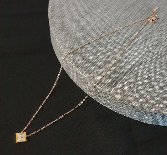 Stainless Steel Rose Gold Necklace CH005