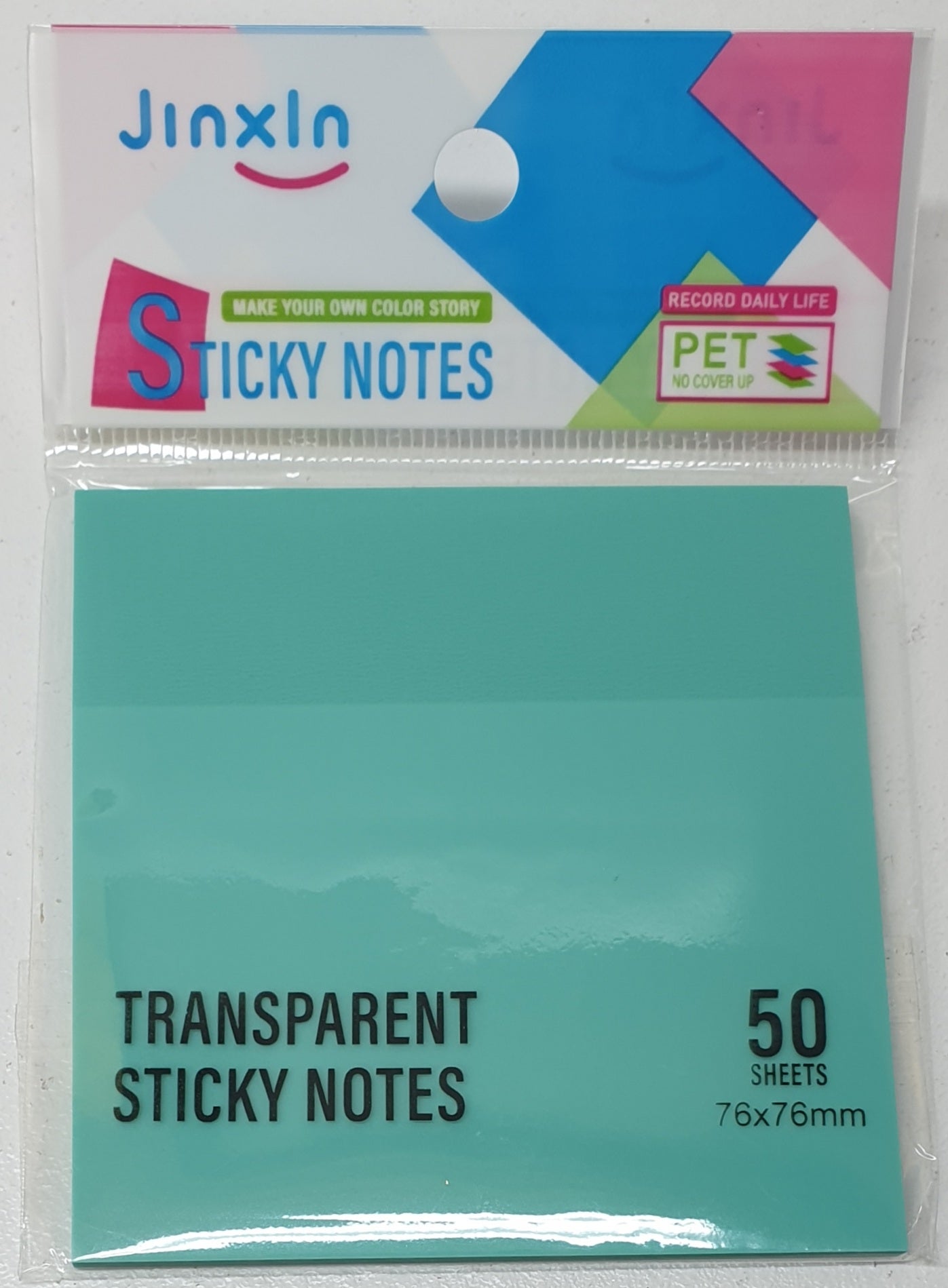 Transparent Sticky Notes 50sheets P71-1/2 76 x 76mm