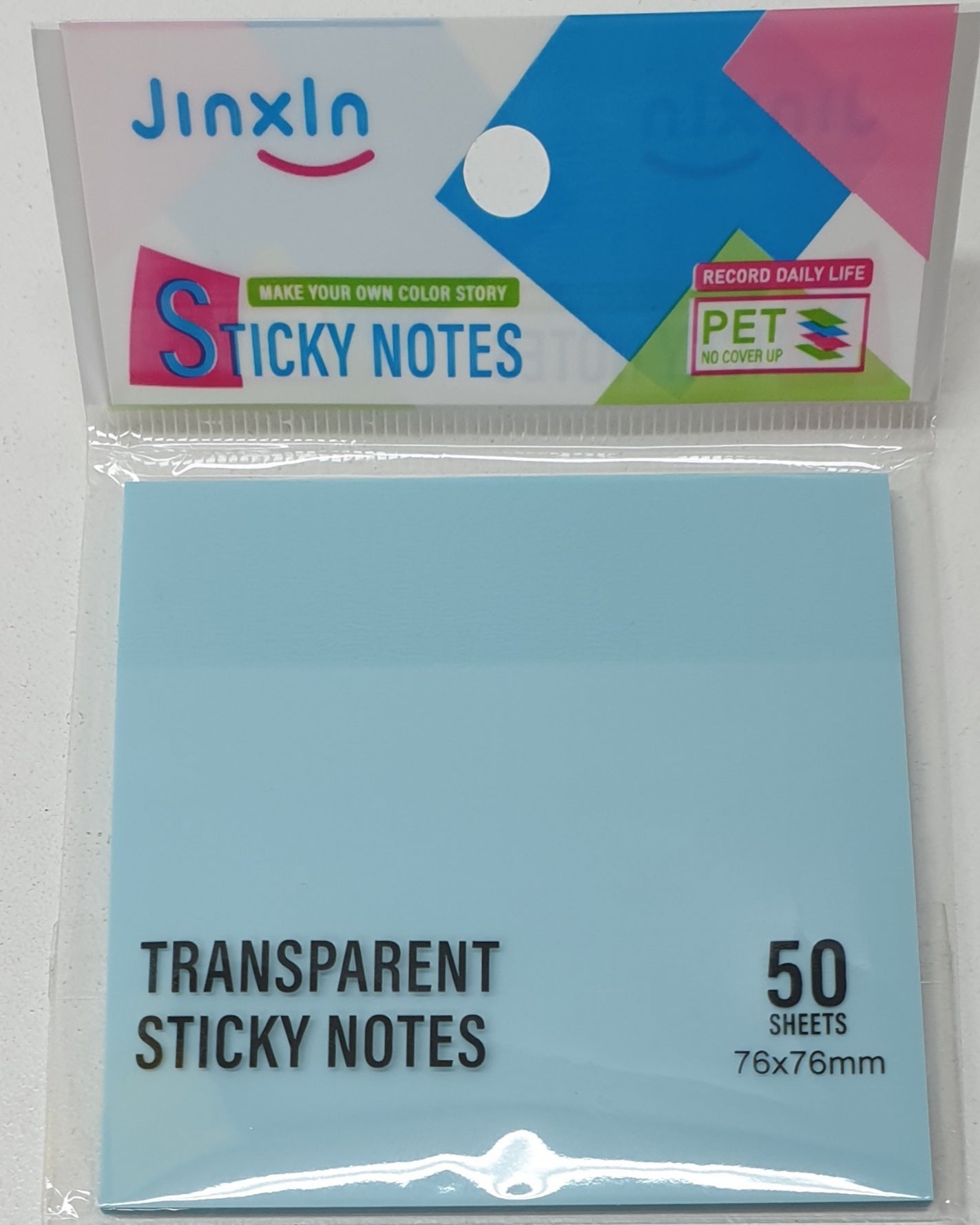 Transparent Sticky Notes 50sheets P71-1/2 76 x 76mm