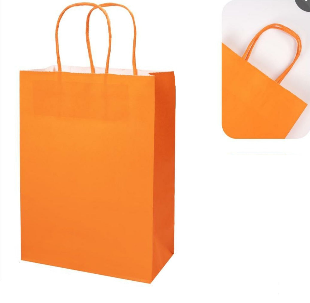 12pc Kraft Gift Bags -21X15X8CM - 0706-1