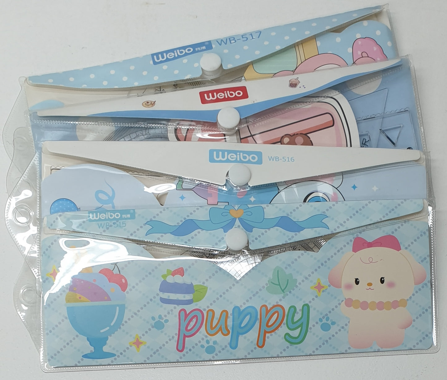Weibo Assorted Ruler 4pce Set  WB-507