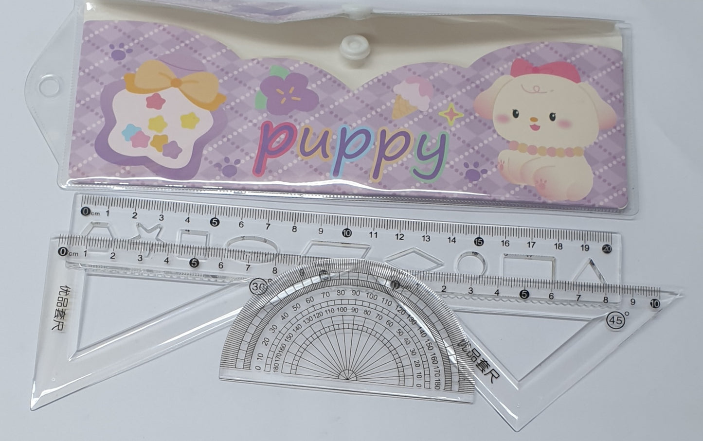 Weibo Assorted Ruler 4pce Set  WB-507