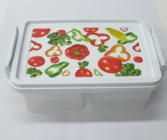 Plastart 2compartment container-540ml-7X13X7cm-SA352