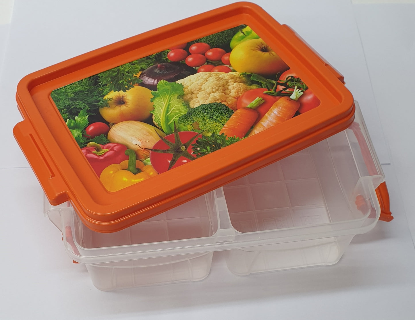 Plastart 2compartment container-540ml-7X13X7cm-SA352