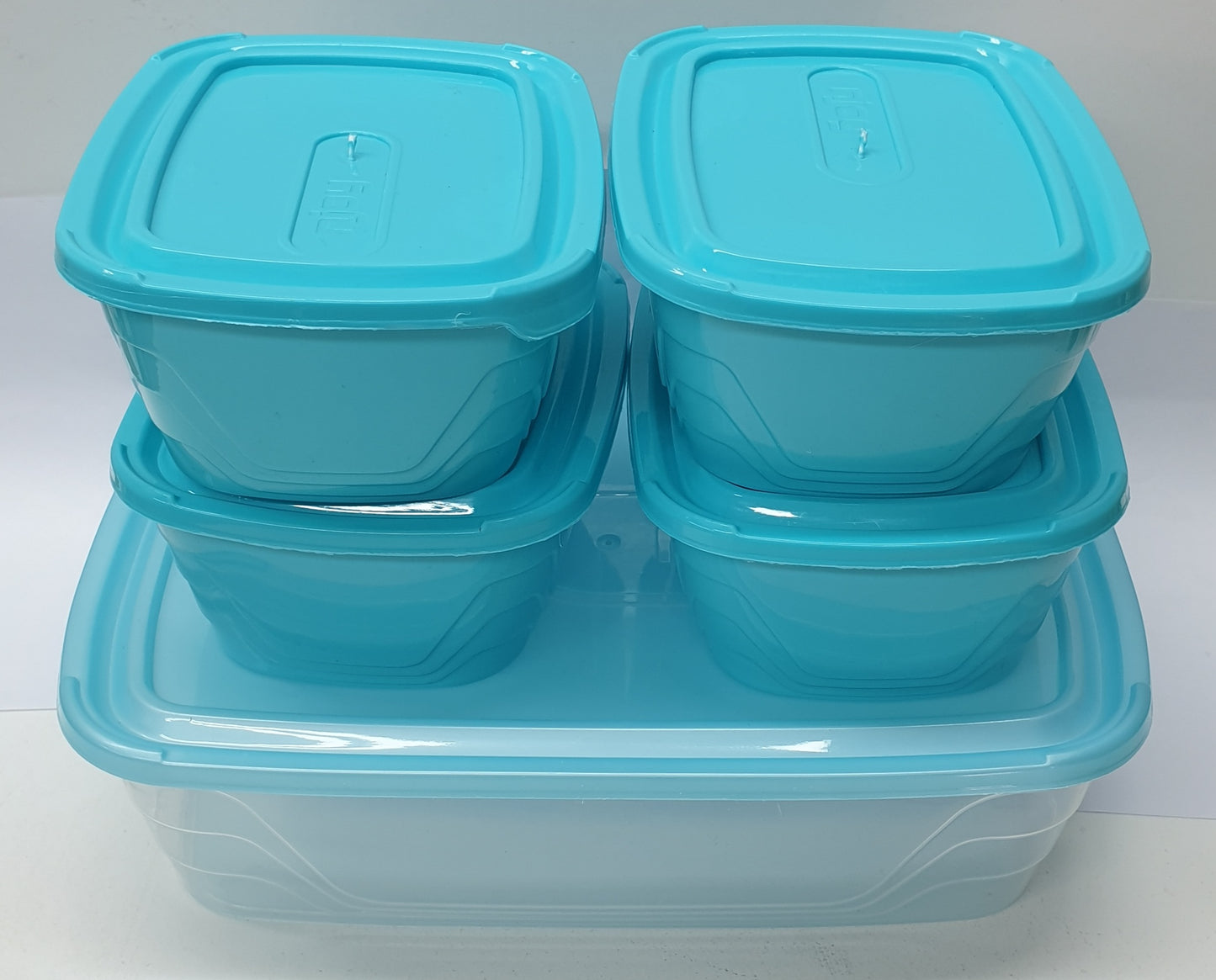 Njoy 5pc Plastic Container Set - 1x2600ml,4x575ml