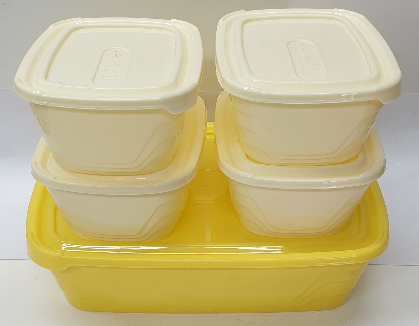 Njoy 5pc Plastic Container Set - 1x2600ml,4x575ml