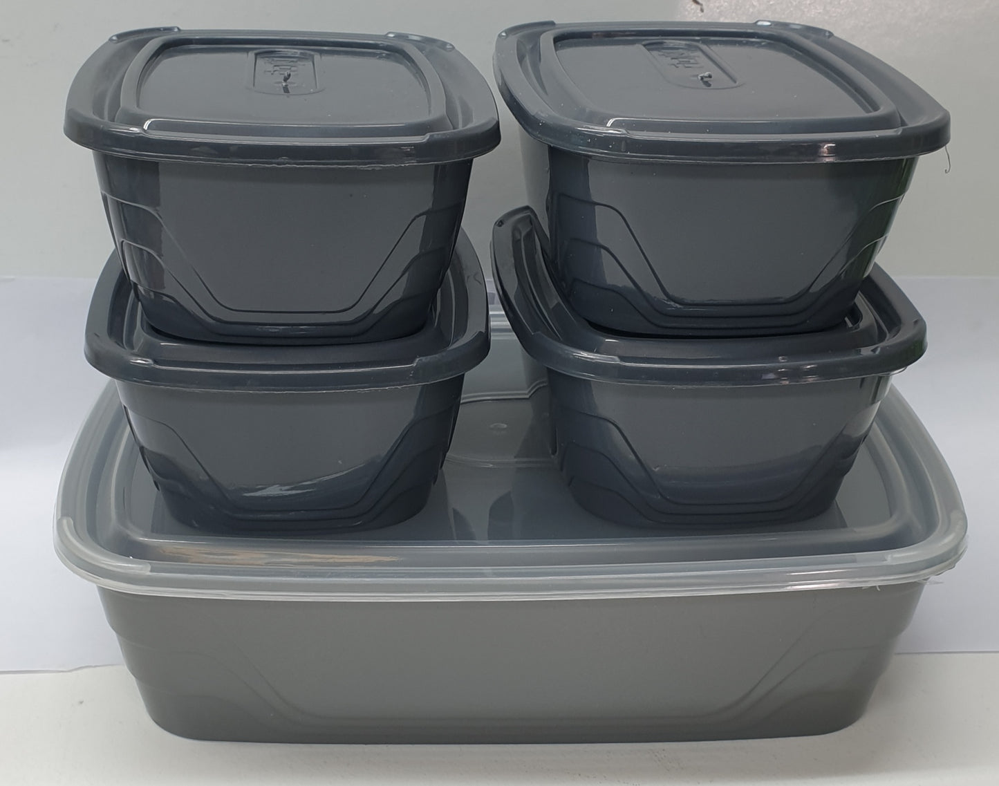Njoy 5pc Plastic Container Set - 1x2600ml,4x575ml
