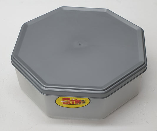 Elite Octagon Plastic Container - 2640 - 19x7.5cm