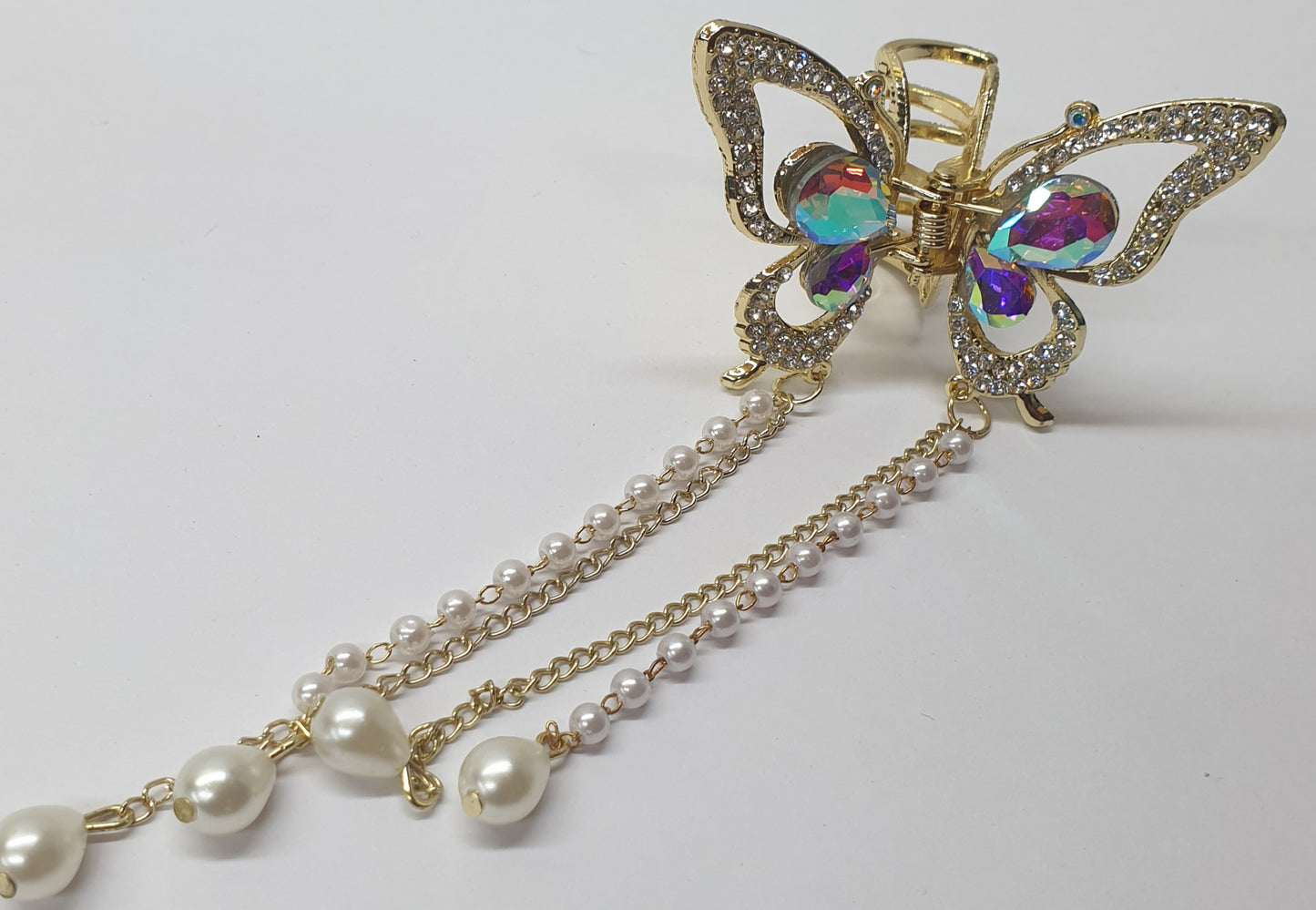 Butterfly Diamante Clips BDC001