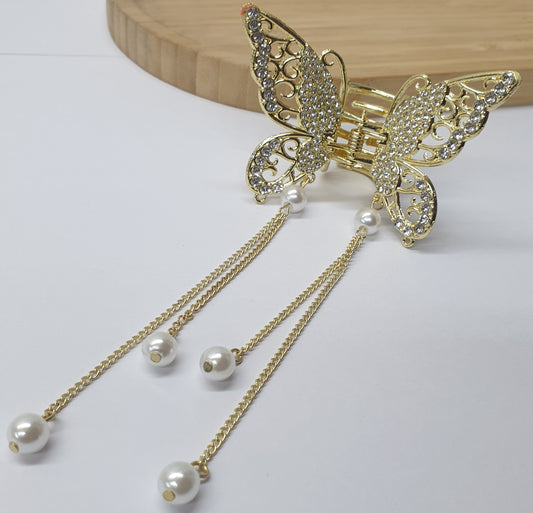 Butterfly Diamante Clips BDC001