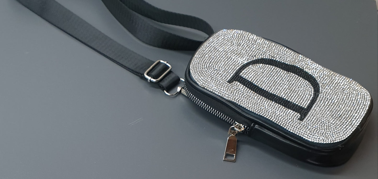 Ladies Diamante Sling/Cellphone Bag