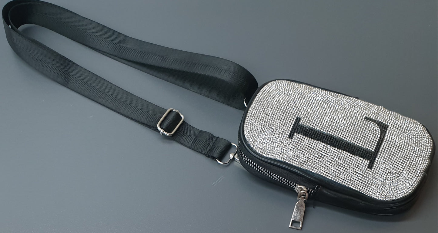Ladies Diamante Sling/Cellphone Bag