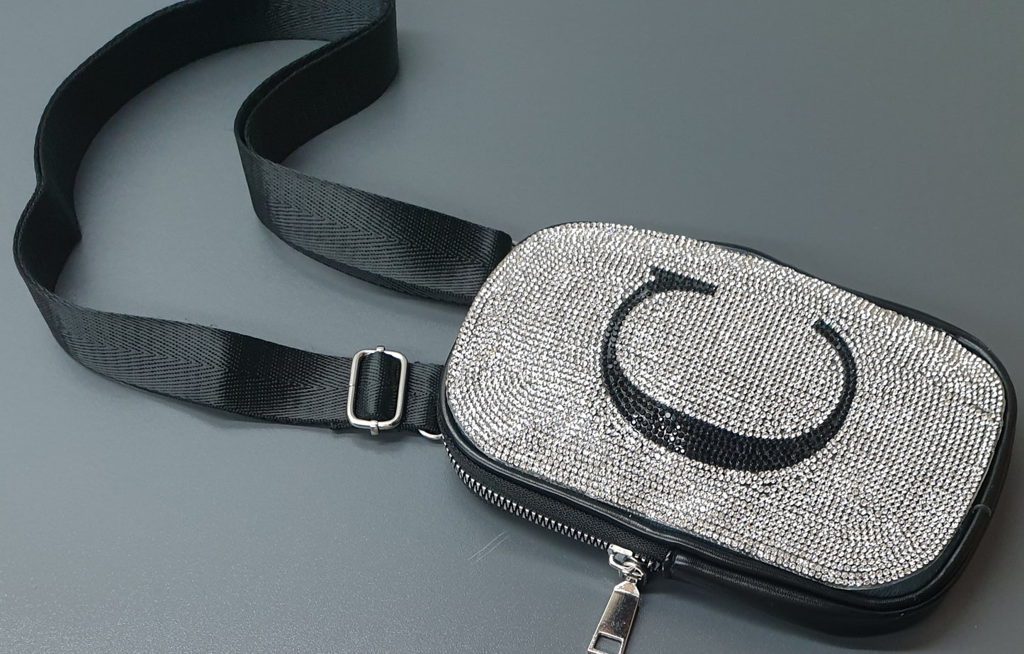 Ladies Diamante Sling/Cellphone Bag