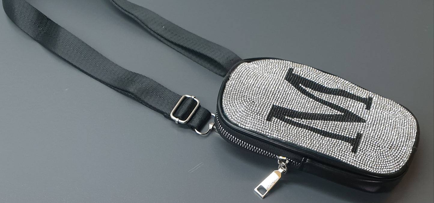 Ladies Diamante Sling/Cellphone Bag