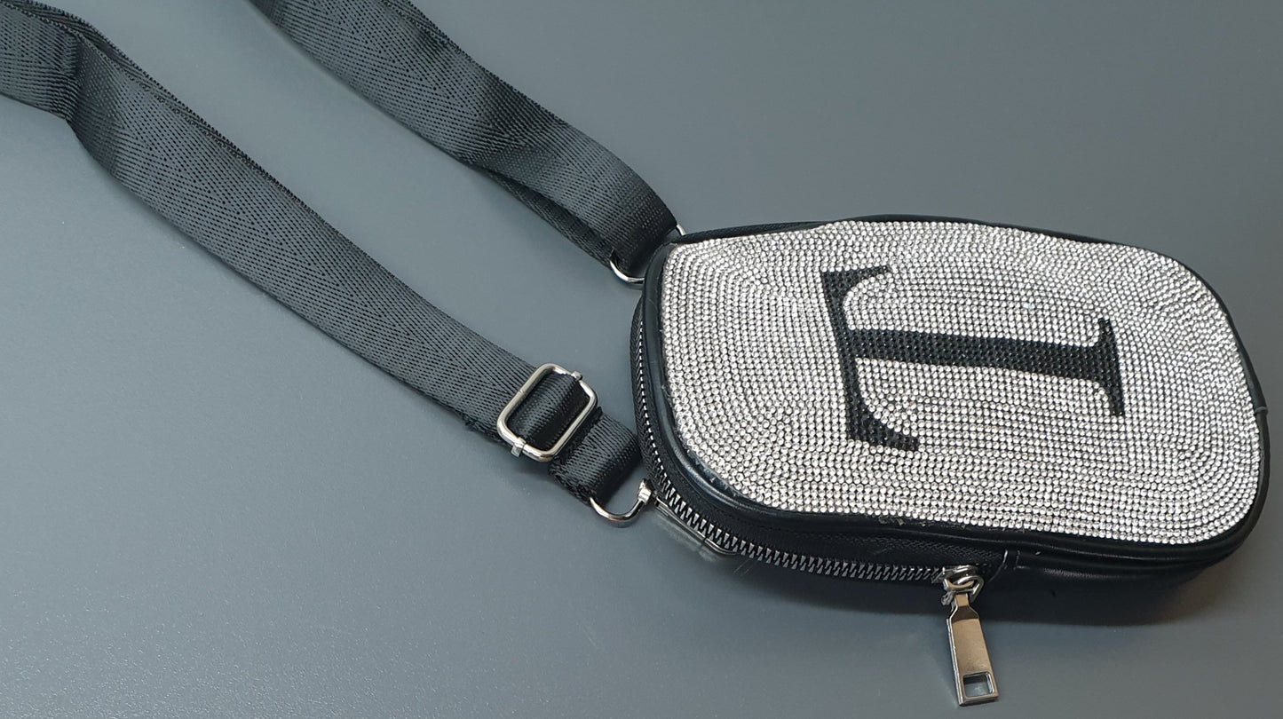 Ladies Diamante Sling/Cellphone Bag