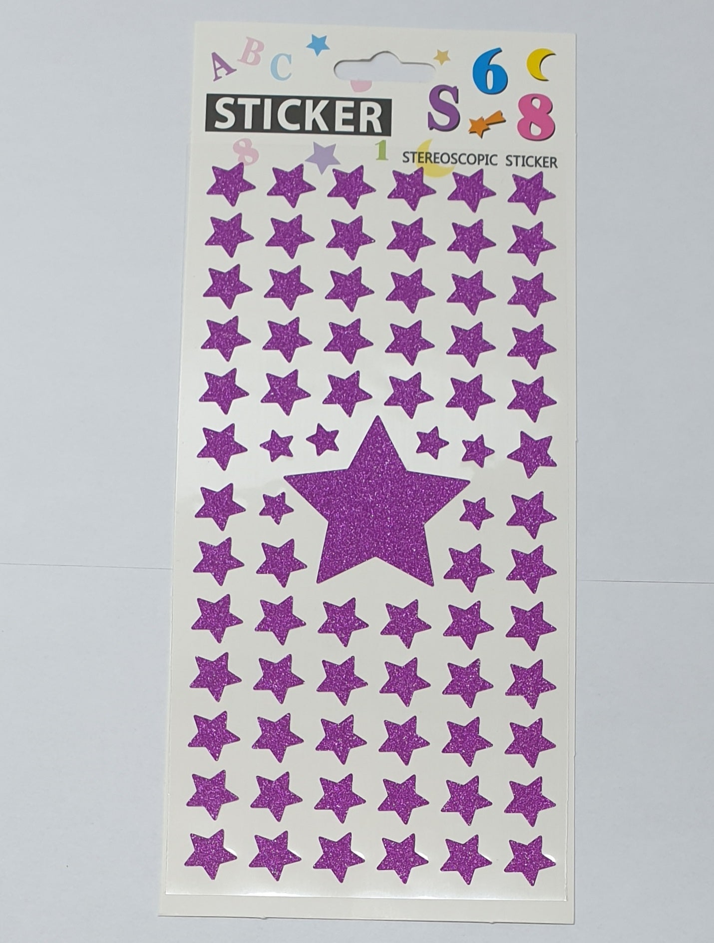 Stereoscopic Stars And Moon Stickers 9892