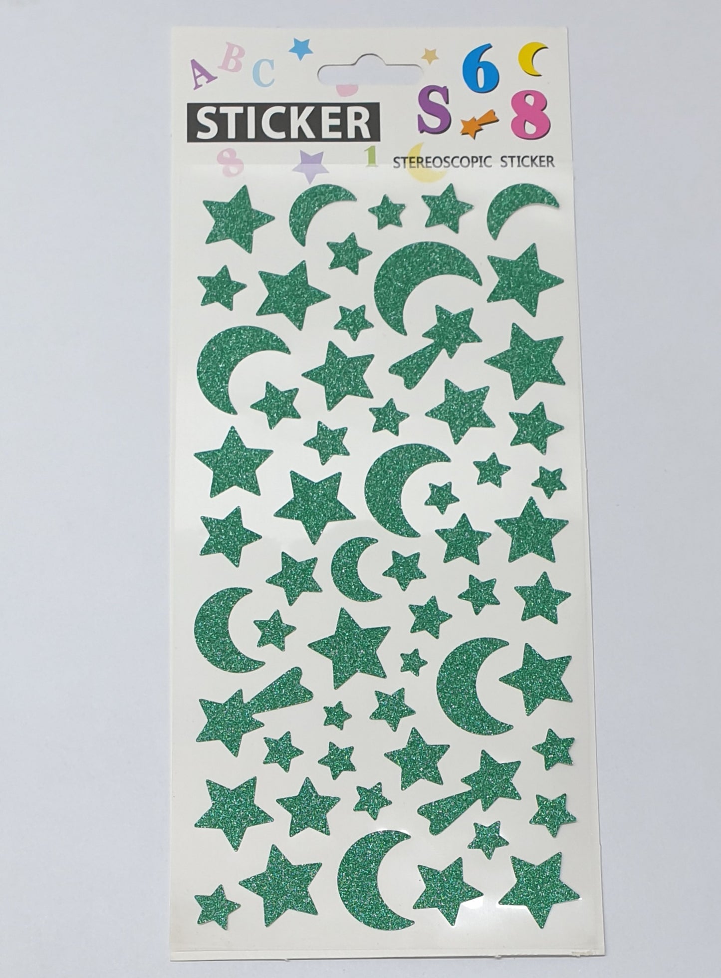Stereoscopic Stars And Moon Stickers 9892