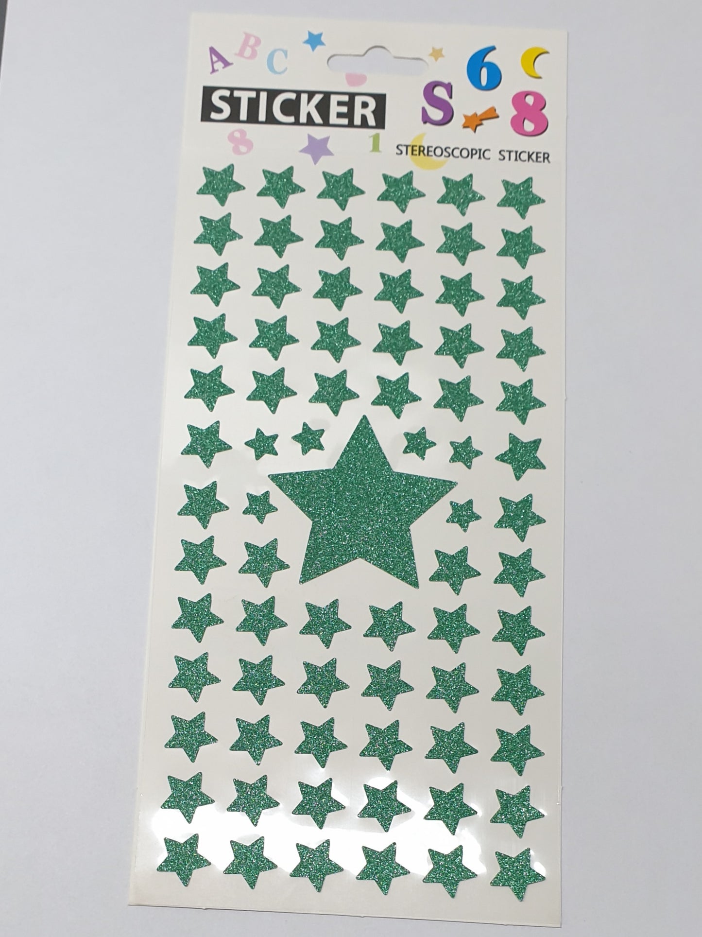 Stereoscopic Stars And Moon Stickers 9892