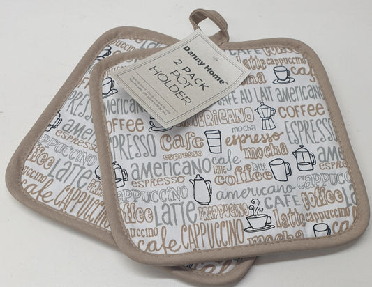 Danny Home 2Pack Square Pot Holders 20cm TW02