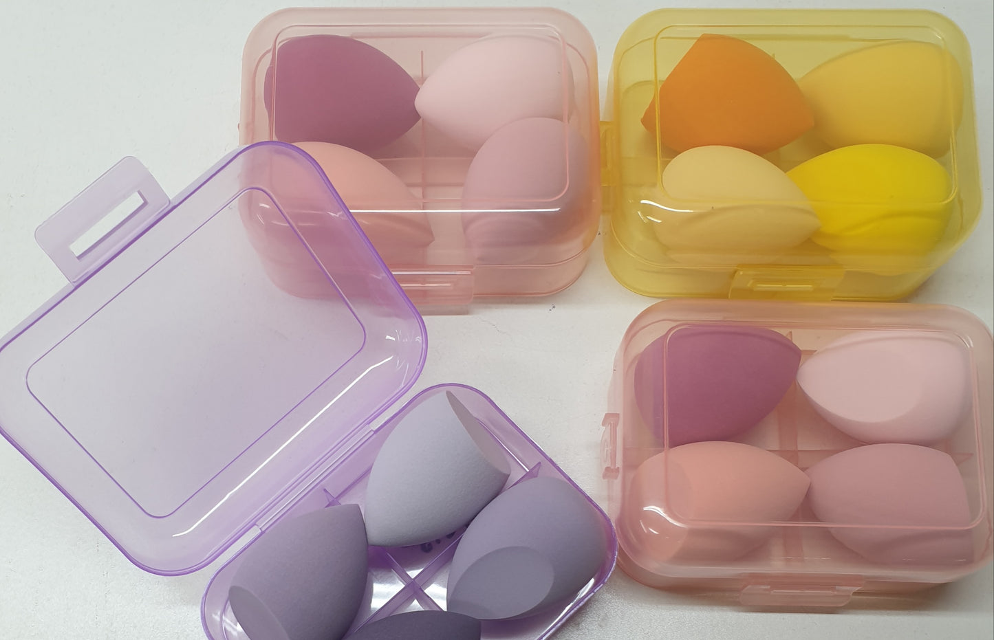 4pc Cosmetic Puff Set With Container SFP079