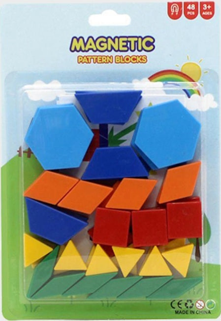 48pc Magnetic Pattern Blocks HN6008
