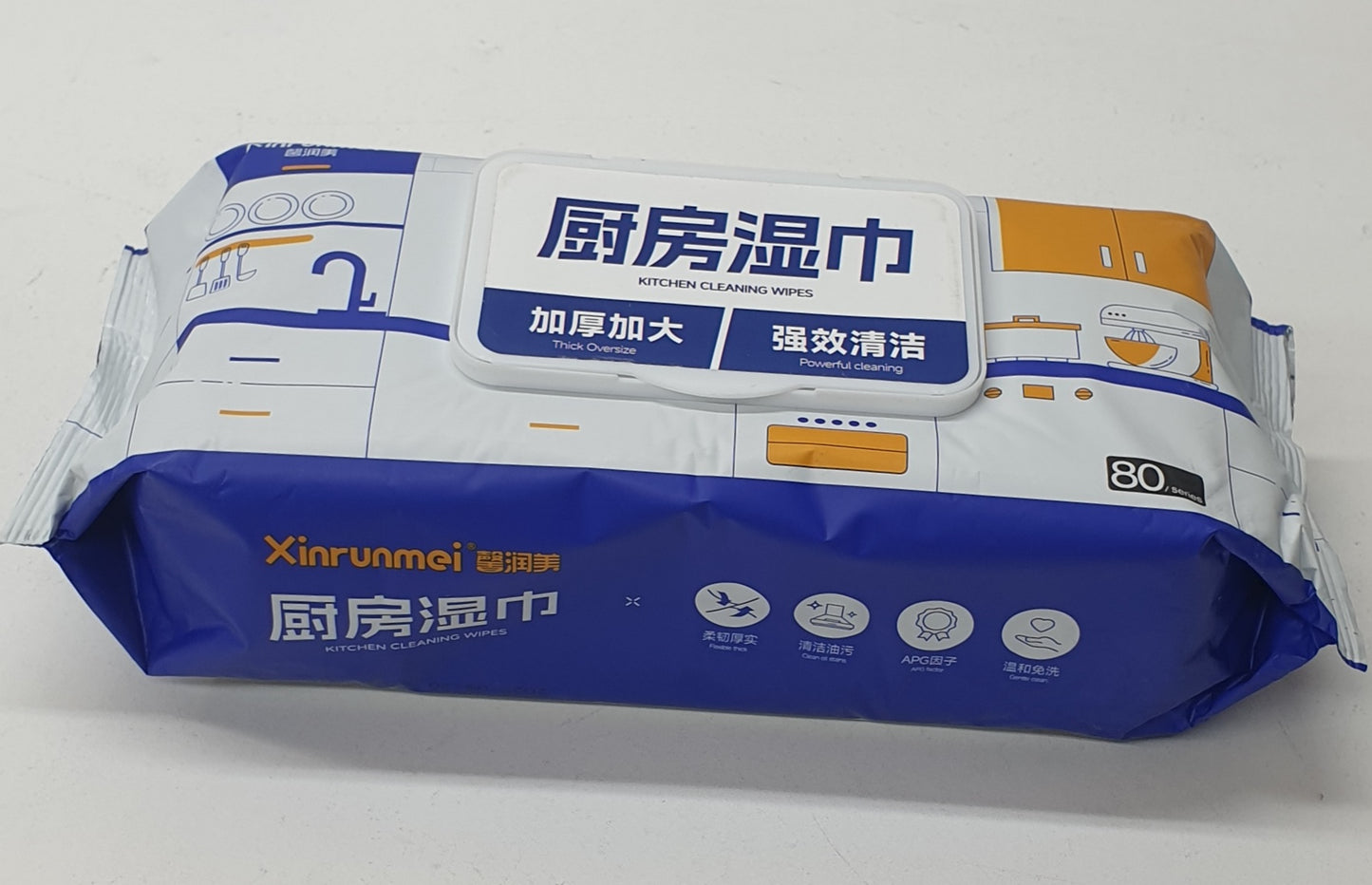 80pc Thick Kitchen Cleaning Wipes 9794