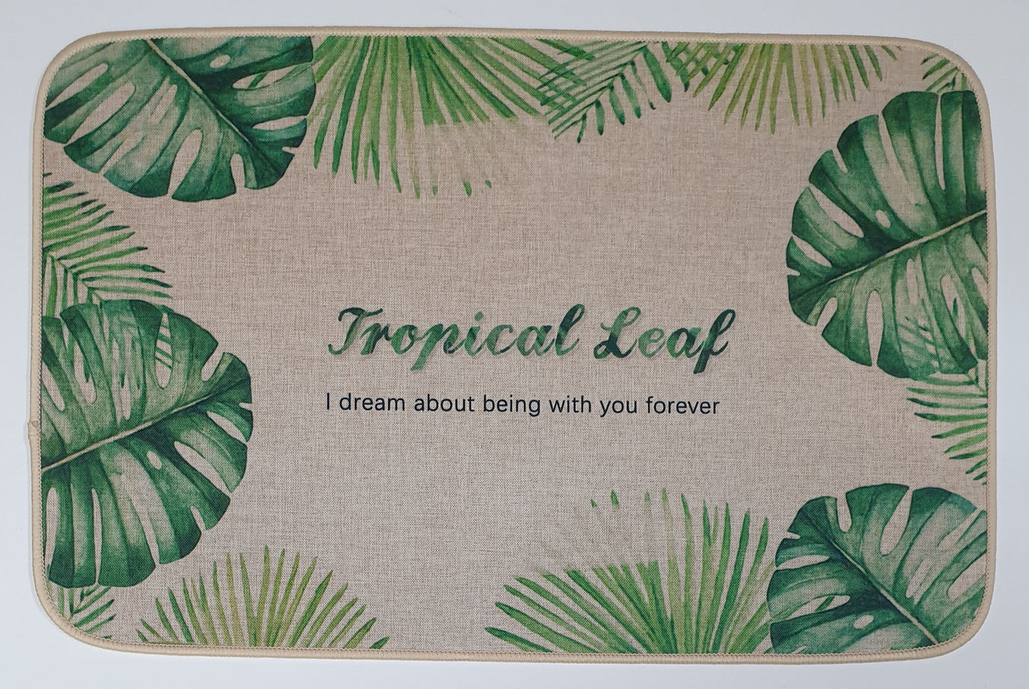 Linen Mat Rubber Sole 58x38cm 4119-5