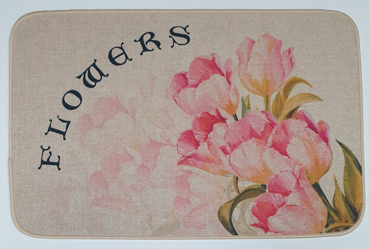 Linen Mat Rubber Sole 58x38cm 4119-5