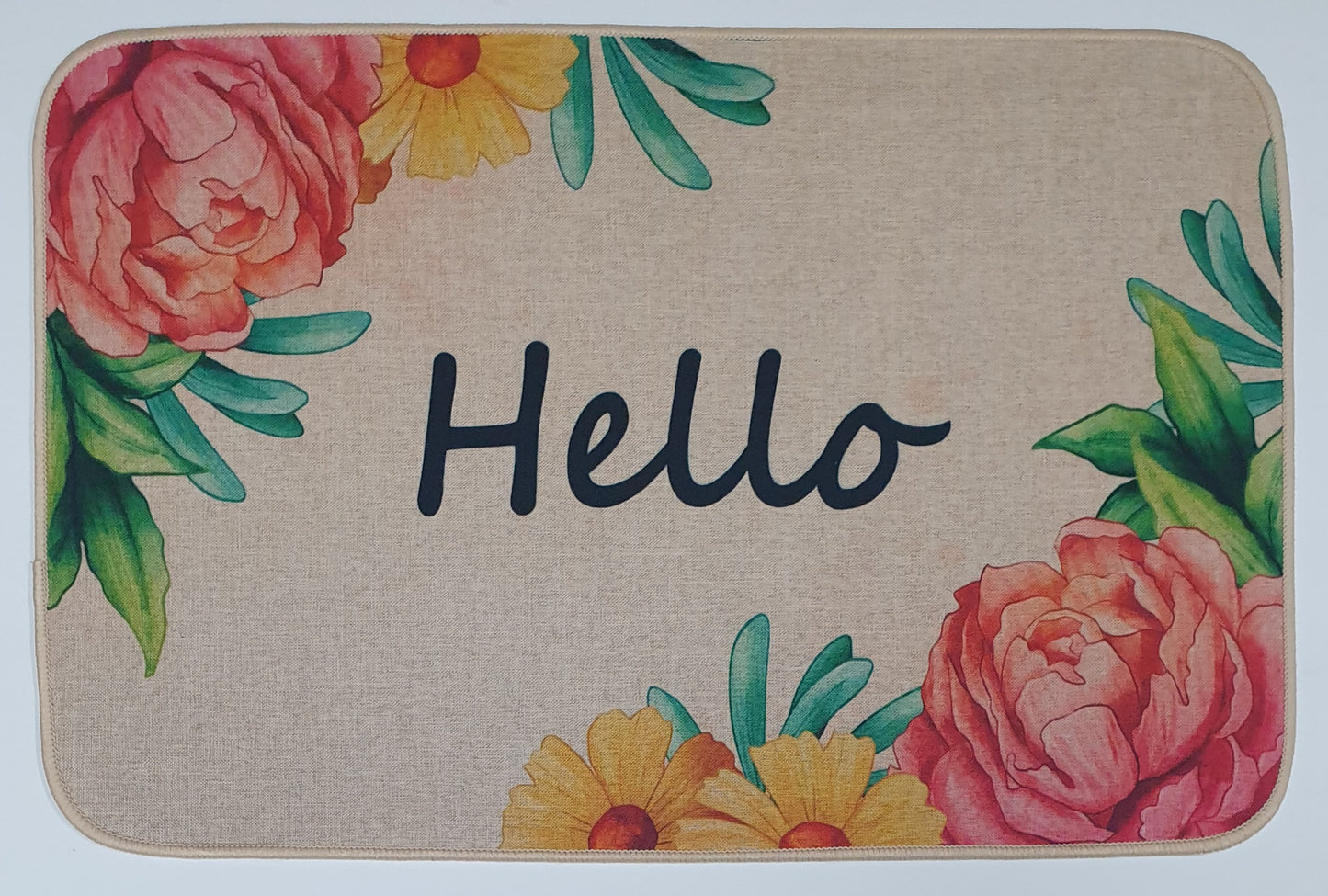 Linen Mat Rubber Sole 58x38cm 4119-5