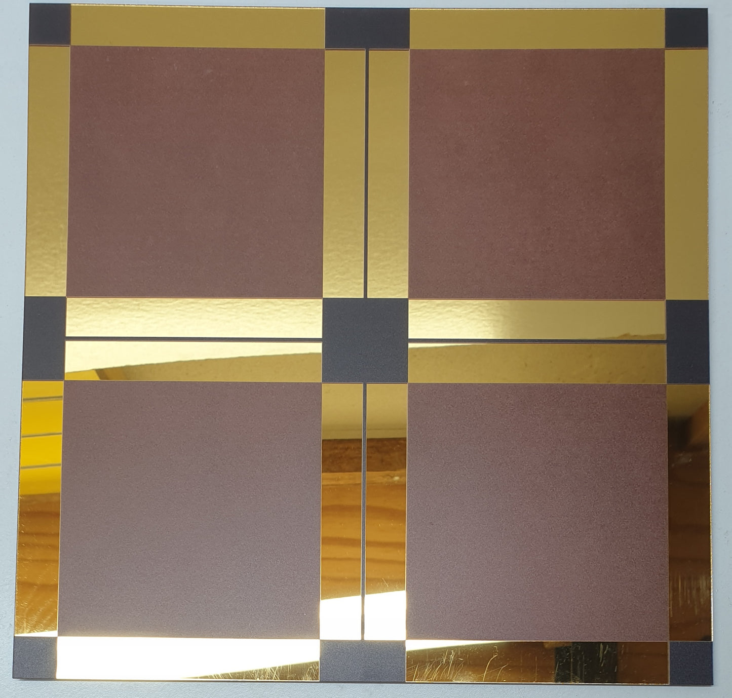 1pc PVC Wall  Panel Mirror Sticker 30x30cm LY-26/12/40/09