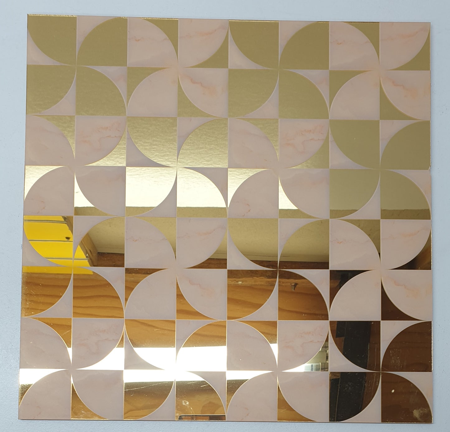 1pc PVC Wall  Panel Mirror Sticker 30x30cm LY-26/12/40/09