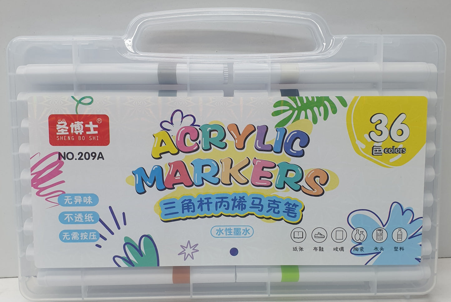 36 Colours Acrylic Markers 209A