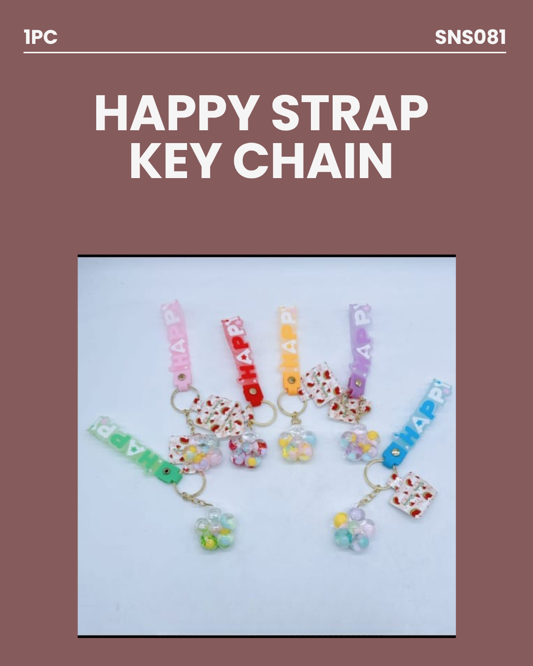 Happy Strap Keychain SNS081
