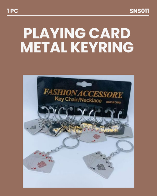 Playing Card Metal Keyring SNS011