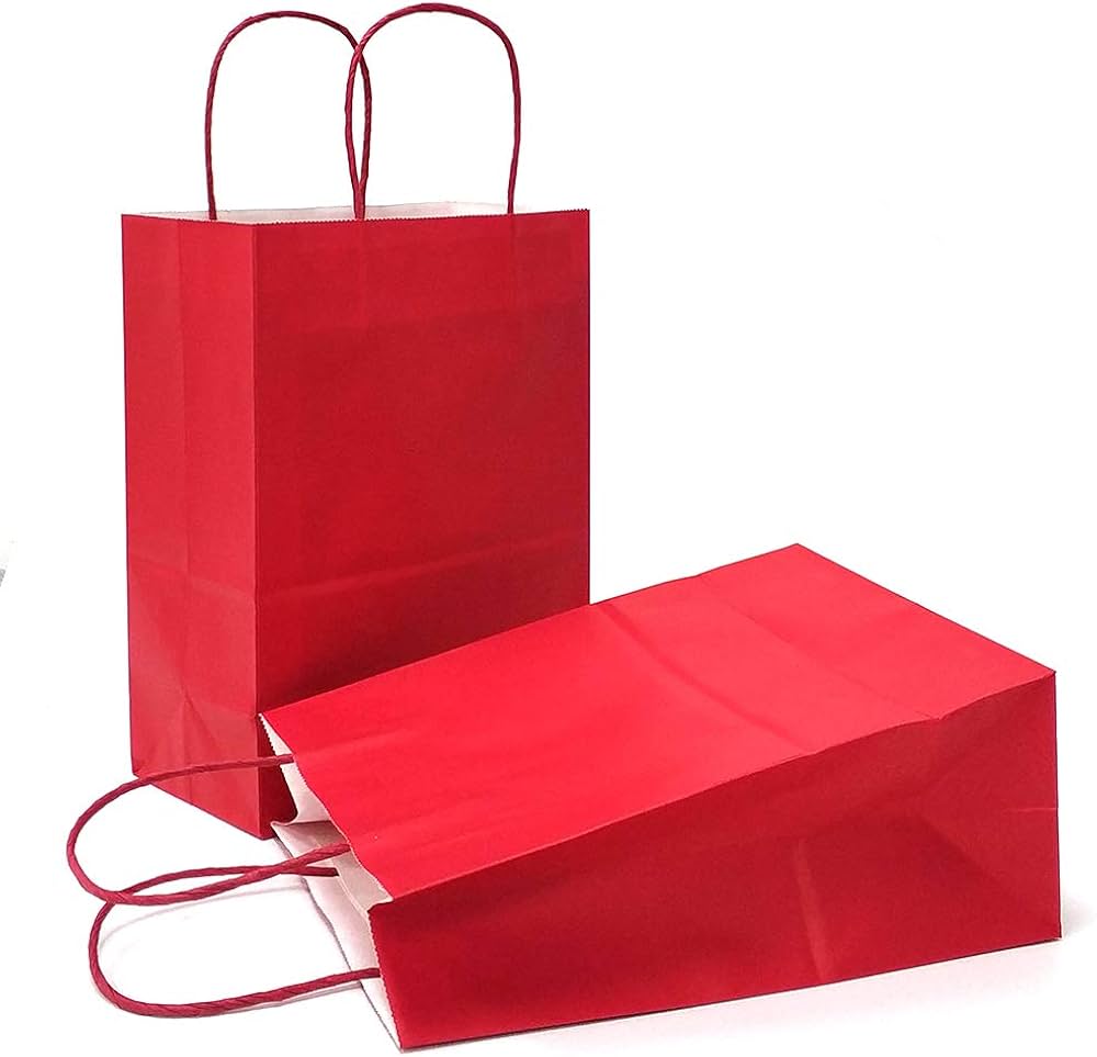 12pc Kraft Gift Bag - 27X21X11CM - 0706-2