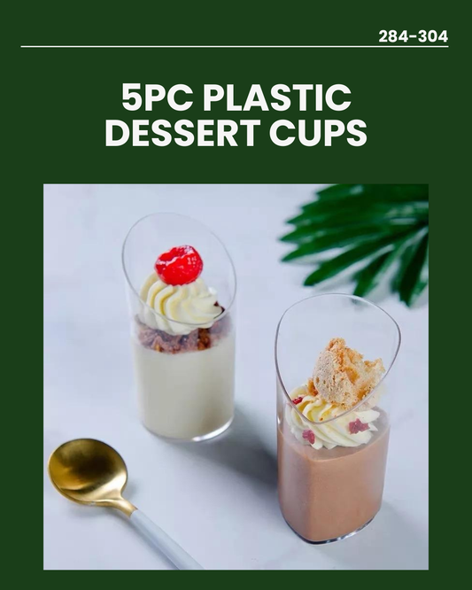 5pc Plastic Dessert Cups 284-302