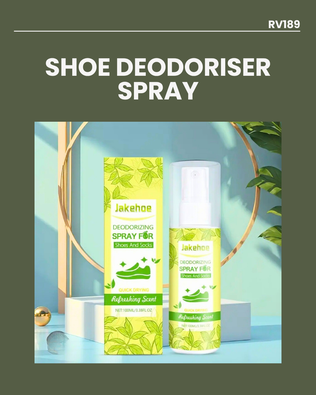 Shoe Deoderiser Spray RV189
