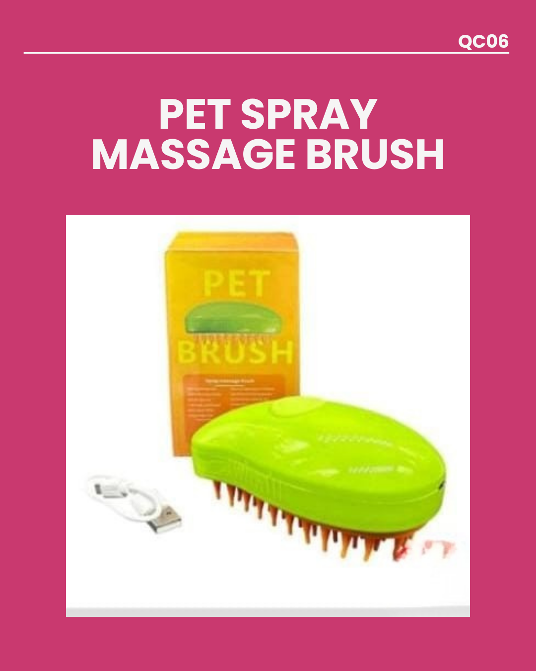 Pet Spray Massage Brush QC06