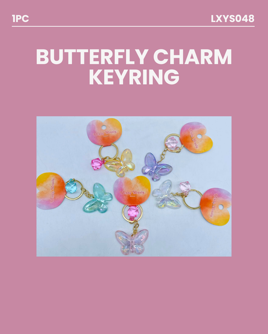 Butterfly Charm Keyring LXYS048
