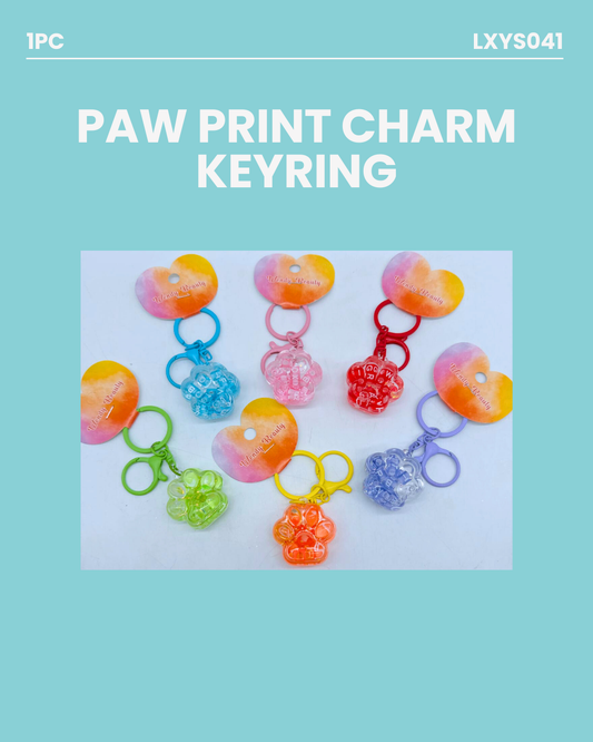 Paw Print Keyring LXYS041