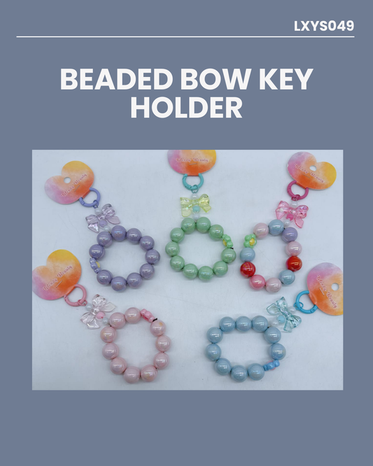 Beaded Bow Key Holder LXYS049