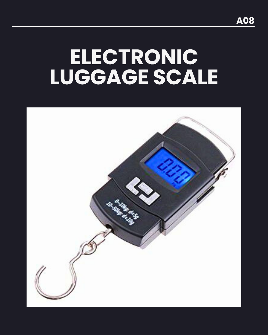 Electronic Luggage Scale A08