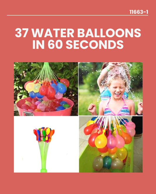 37 Water Balloons In 60 Seconds 1663-1