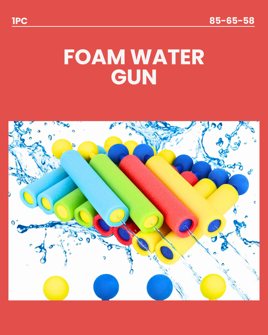 Foam Water Gun 20x4cm RANDOM COLOUR SUPPLIED